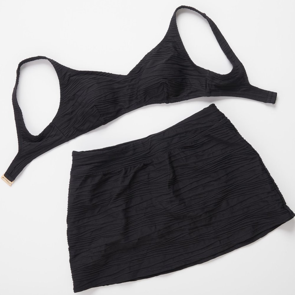 Lands End Black 2 piece bating suit